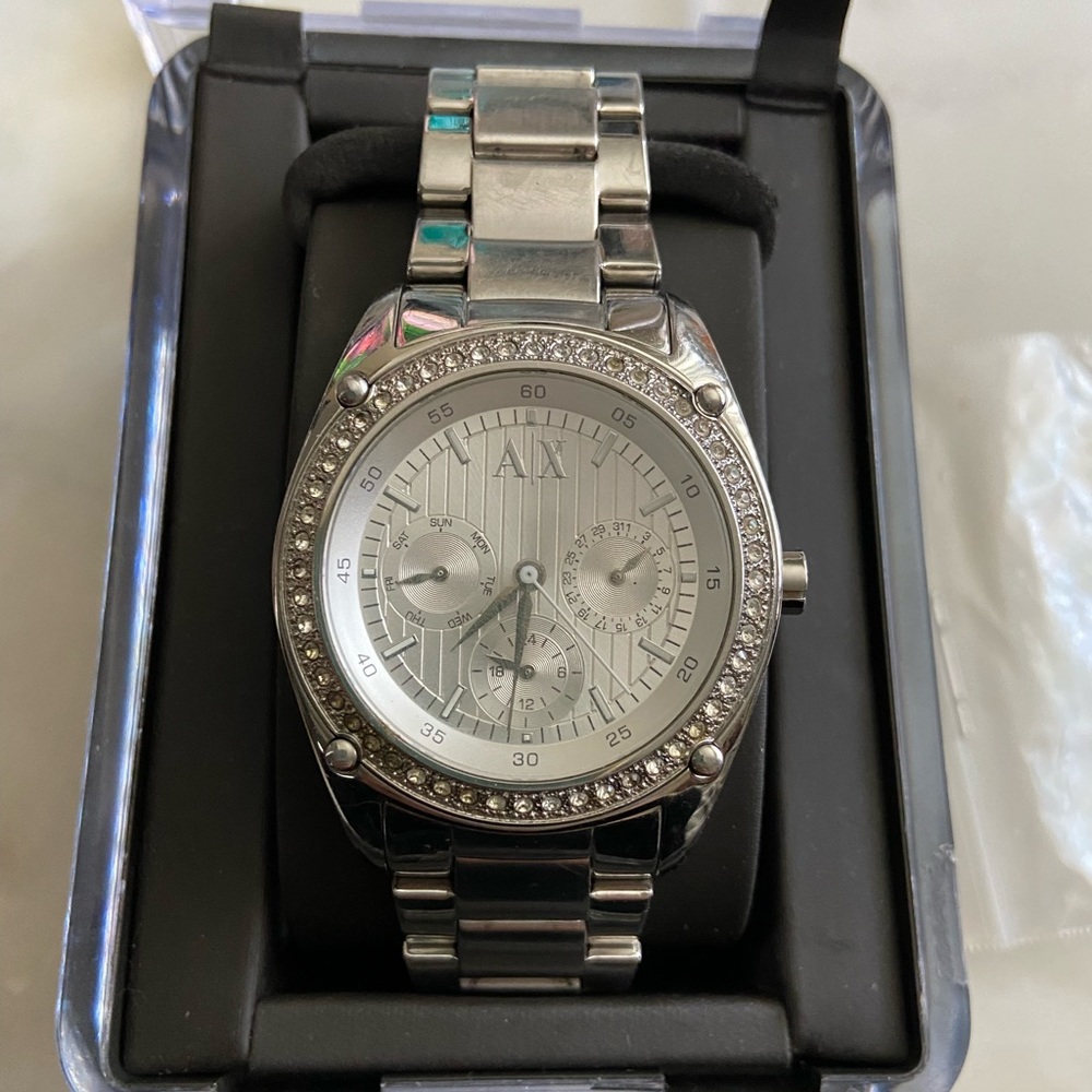 AX Armani Exchange Multi-Function Silver Dial Watch AX5030